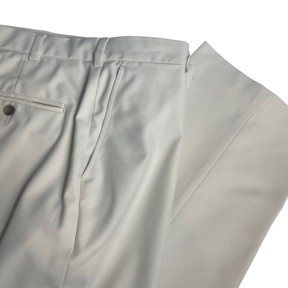 Brooks Brothers 38 x 30 St. Andrews Links Ivory Pocket 100% Poly Pants‎